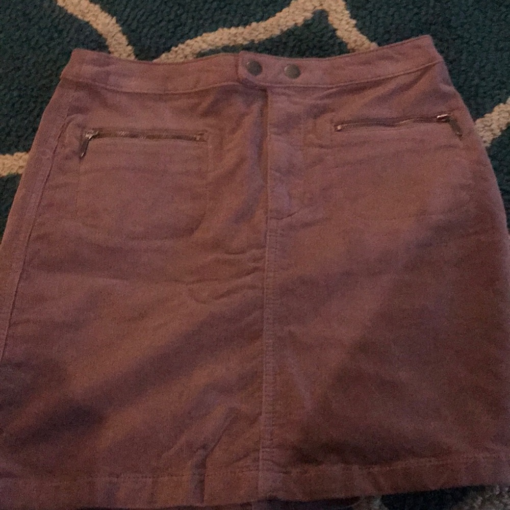 purple corduroy skirt
